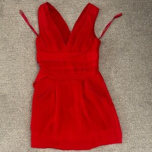 BCBGeneration Vivid Red Mini Dress